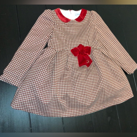 Mayoral Other - Mayoral Red and Brown Houndstooth Dress
